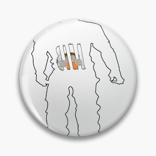 Item preview, Trapped in a Human-Like Cell Surreal Concept Art Design designed and sold by neymargg.