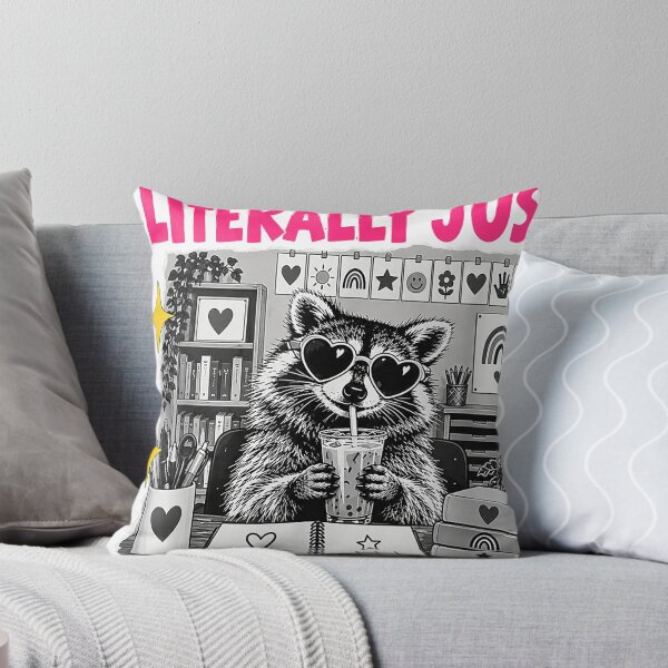 Item preview, Retro Literally Just A Sped Teacher Raccoon Meme Special Education designed and sold by DamianPe.