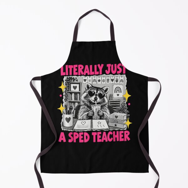 Item preview, Retro Literally Just A Sped Teacher Raccoon Meme Special Education designed and sold by DamianPe.