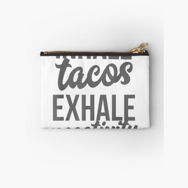 Artikelvorschau, T-Shirt für Taco-Liebhaber: „Tacos einatmen, Negativität ausatmen“ entworfen und verkauft von Alan Cruz.