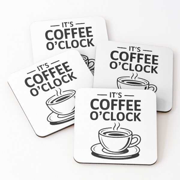 Item preview, It's Coffee O'Clock T-Shirt designed and sold by PrintWaveMagic.