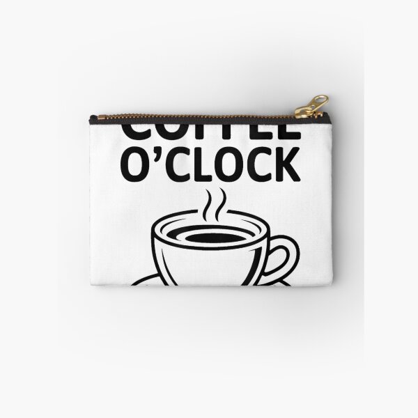 Aperçu de l'œuvre T-shirt « C'est l'heure du café » créée et vendue par PrintWaveMagic.