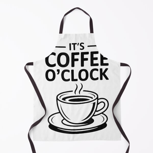 Aperçu de l'œuvre T-shirt « C'est l'heure du café » créée et vendue par PrintWaveMagic.
