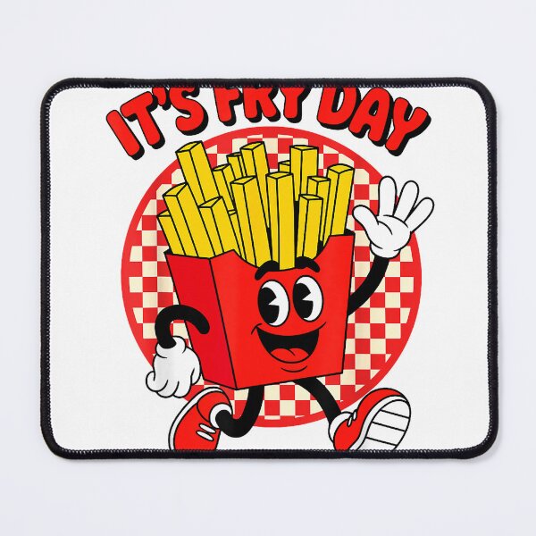 Item preview, It's Fry Day Funny French Fries Friday Food Lover Pun Humor T-Shirt designed and sold by Dreamers333.