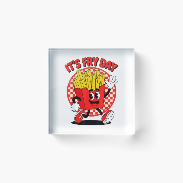 Aperçu de l'œuvre C'est vendredi, jour des frites ! T-shirt humoristique pour les amateurs de frites ! créée et vendue par Dreamers333.