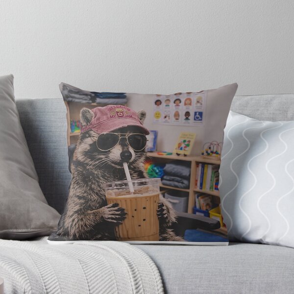 Item preview, Funny Literally Just A SPED Teacher Raccoon Coffee Lover Meme  designed and sold by DamianPe.