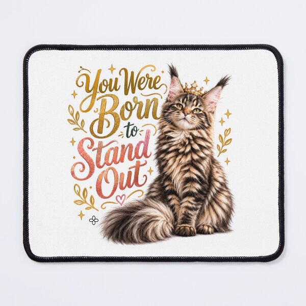 Item preview, Funny Cat Image - You Were Born to Stand Out. Cat Mom Gift designed and sold by BetterEveryDay1.