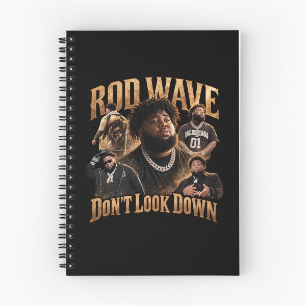 Item preview, Rod Wave Don't Look Down - Cinematic Gold Collage Poster designed and sold by Yassinejayed.