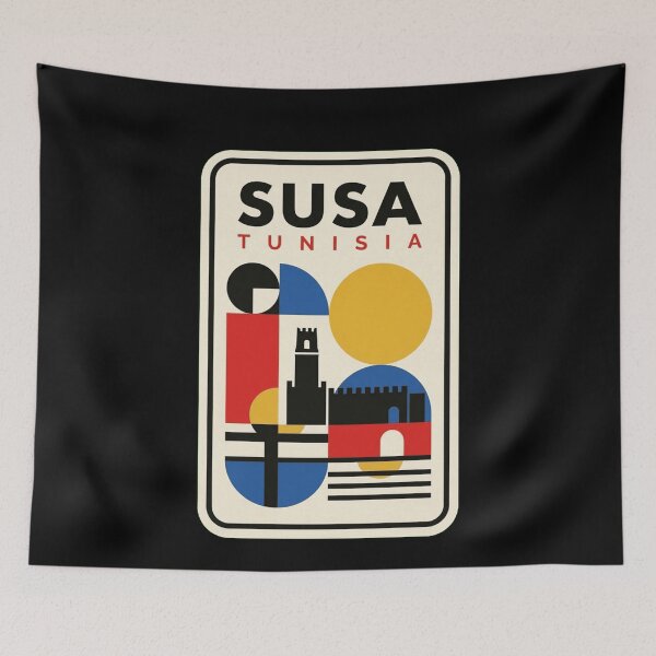 Item preview, Retro Susa Bauhaus Geometric Skyline designed and sold by k3rstman1.