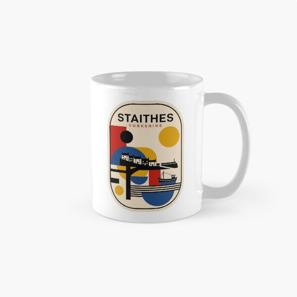 Item preview, Retro Staithes Bauhaus Geometric Skyline designed and sold by k3rstman1.