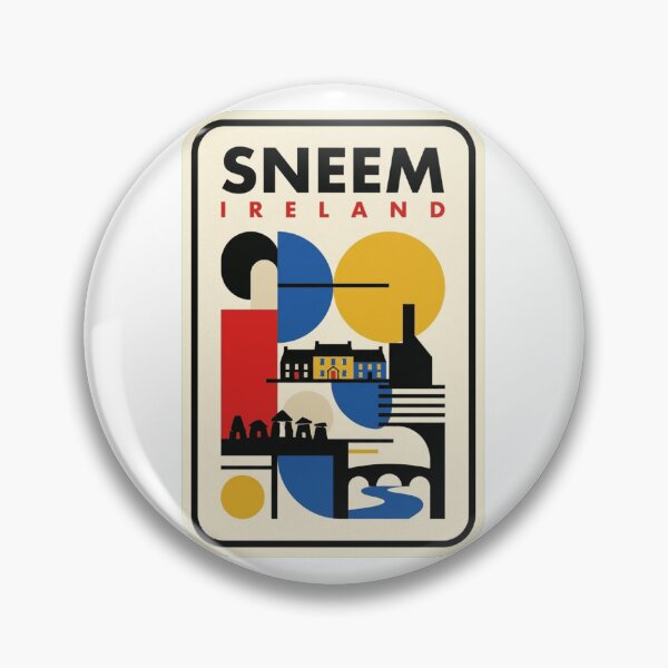 Item preview, Retro Sneem Bauhaus Geometric Skyline designed and sold by k3rstman1.