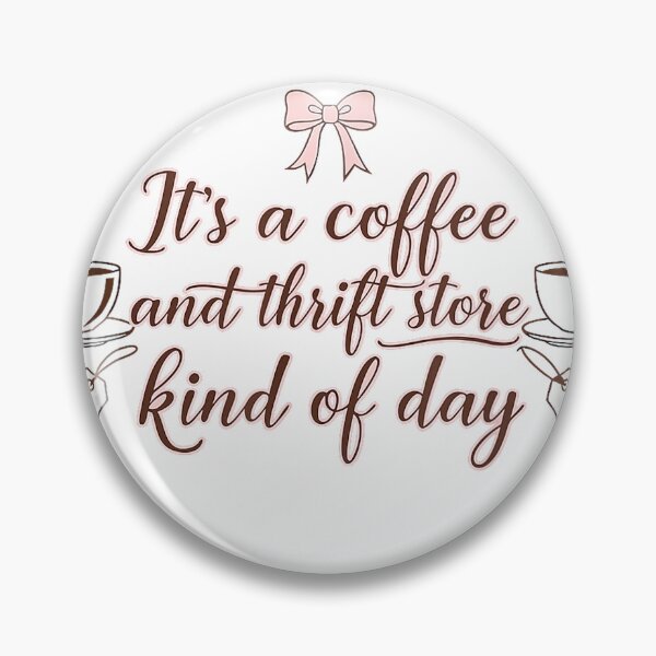 Item preview, Its A Coffee and Thrift Store Kind of Day Cute Vintage Women T-Shirt designed and sold by VibeCrafteria.
