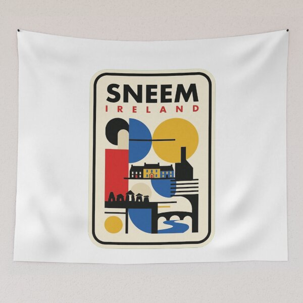 Item preview, Retro Sneem Bauhaus Geometric Skyline designed and sold by k3rstman1.