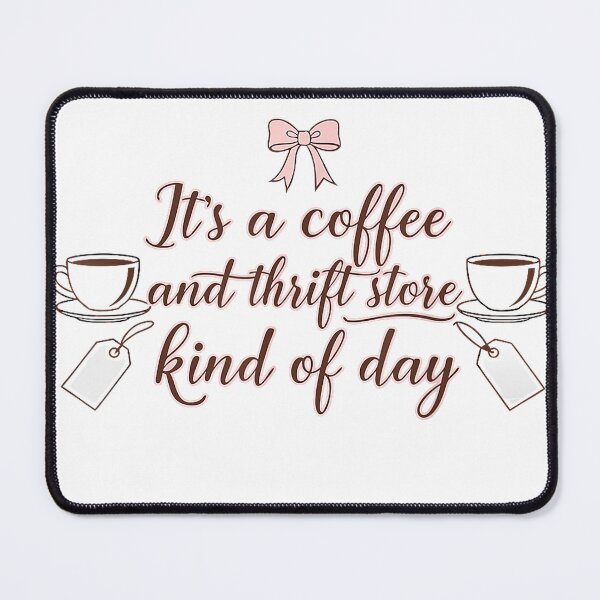 Item preview, Its A Coffee and Thrift Store Kind of Day Cute Vintage Women T-Shirt designed and sold by VibeCrafteria.