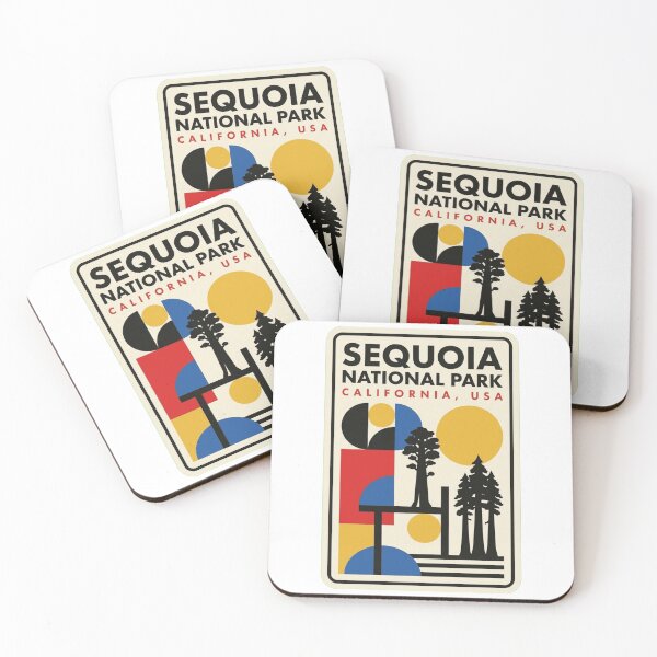 Item preview, Retro Sequoia National Park Bauhaus Geometric Skyline designed and sold by k3rstman1.