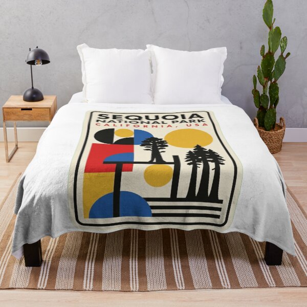 Item preview, Retro Sequoia National Park Bauhaus Geometric Skyline designed and sold by k3rstman1.