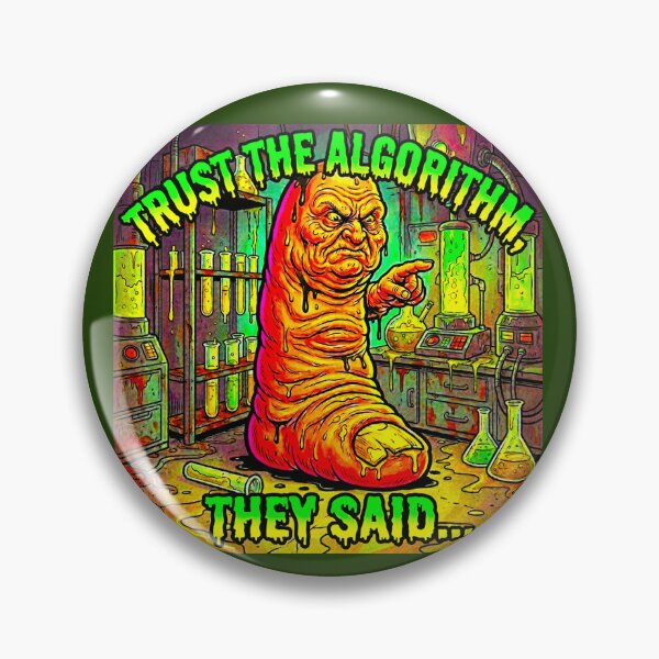 Item preview, Trust The Algorithm, They Said - Grotesque Tech Dystopia Art designed and sold by OmniaGlobal.