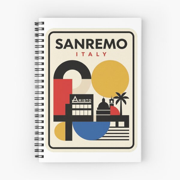 Item preview, Retro Sanremo Bauhaus Geometric Skyline designed and sold by k3rstman1.