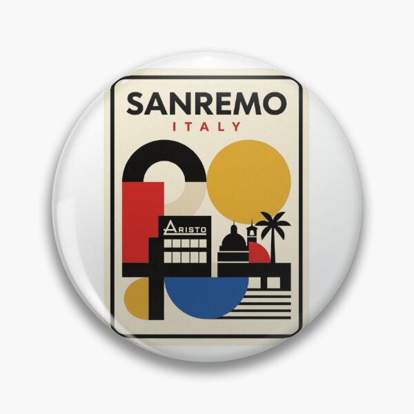 Item preview, Retro Sanremo Bauhaus Geometric Skyline designed and sold by k3rstman1.