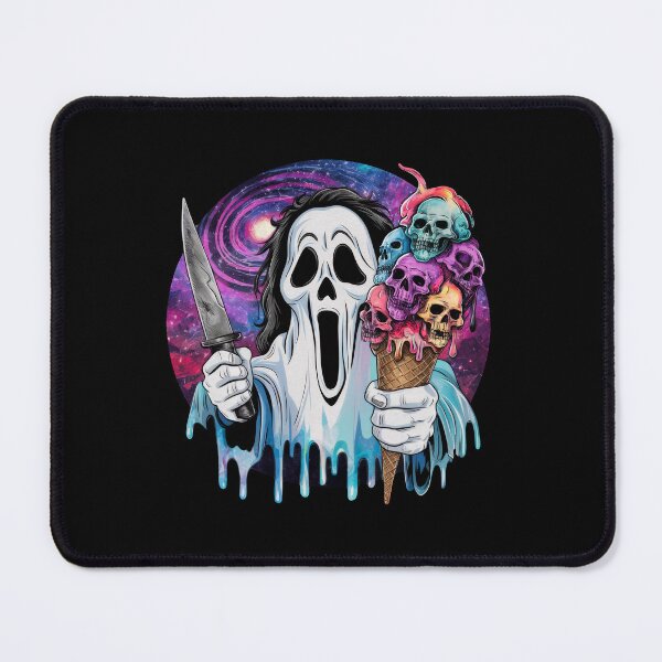 Item preview, Ghost with Skull Ice Cream Cone designed and sold by Krasnovaovaova.