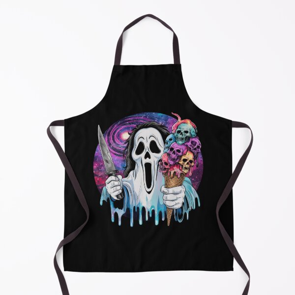 Item preview, Ghost with Skull Ice Cream Cone designed and sold by Krasnovaovaova.