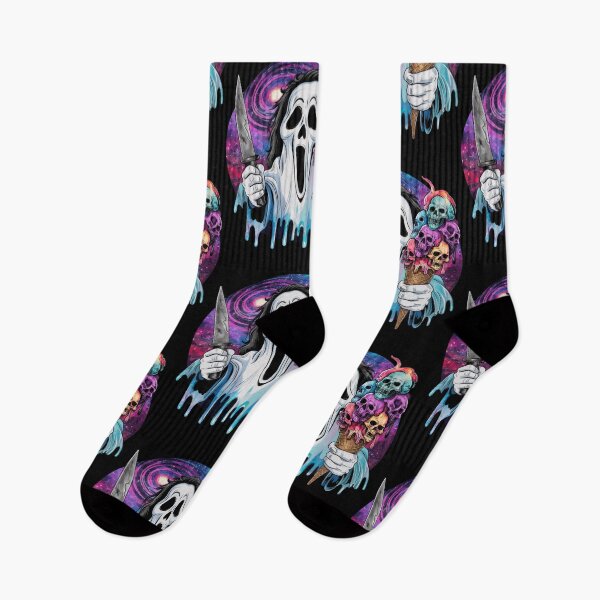 Item preview, Ghost with Skull Ice Cream Cone designed and sold by Krasnovaovaova.