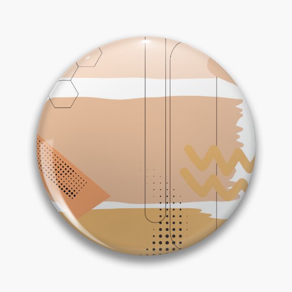 Item preview, Sandy Orange Abstract Collage – Warm Modern Geometric Art designed and sold by Khadique.