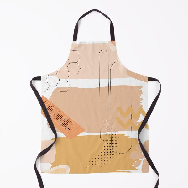 Item preview, Sandy Orange Abstract Collage – Warm Modern Geometric Art designed and sold by Khadique.