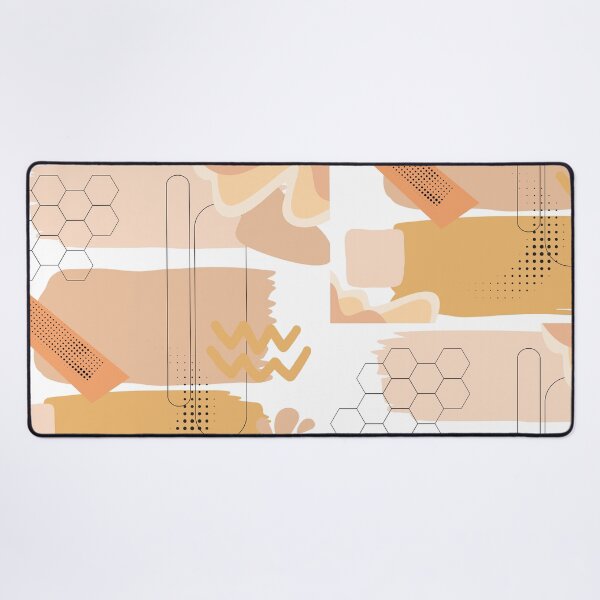 Item preview, Sandy Orange Abstract Collage – Warm Modern Geometric Art designed and sold by Khadique.
