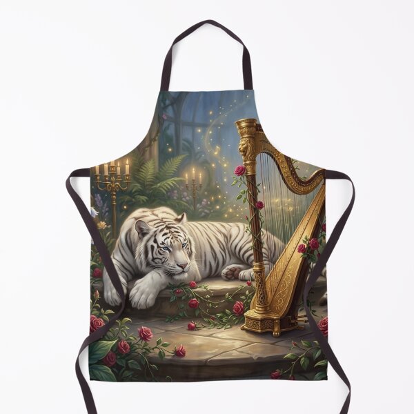 Item preview, Moonlight Melody — White Tiger & Harp designed and sold by TreatLLC.