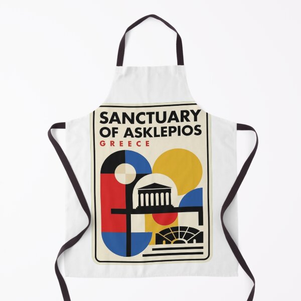 Item preview, Retro Sanctuary Of Asklepios Bauhaus Geometric Skyline designed and sold by k3rstman1.