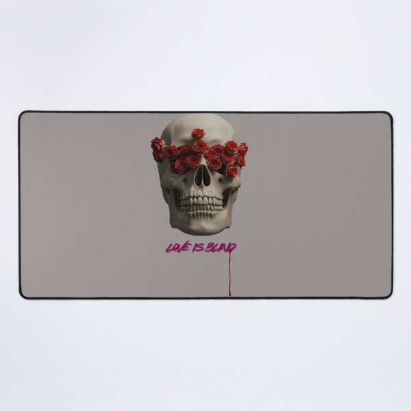 Item preview, Love Is Blind Gothic Skull Red Roses Dark Romantic Halloween designed and sold by Thespase.