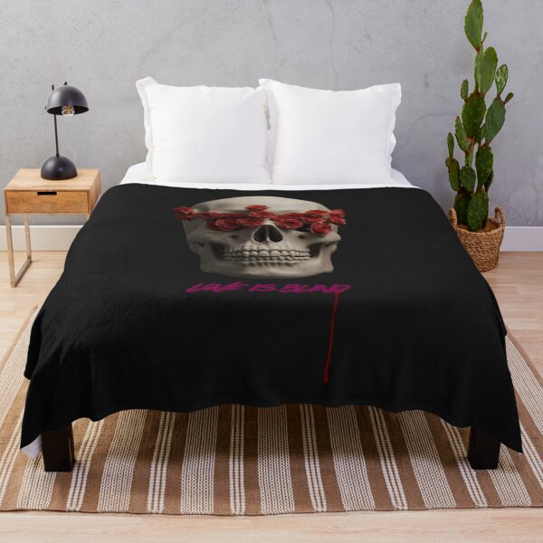 Item preview, Love Is Blind Gothic Skull Red Roses Dark Romantic Halloween designed and sold by Thespase.
