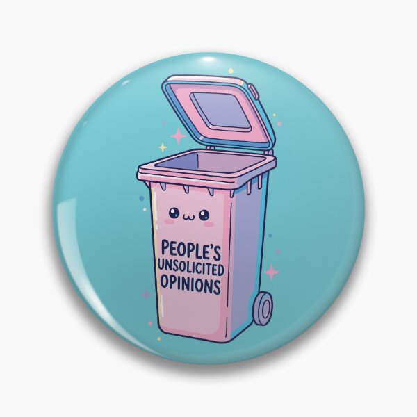 Item preview, People's Unsolicited Opinions Kawaii Pastel Trash Can designed and sold by SweetLog.