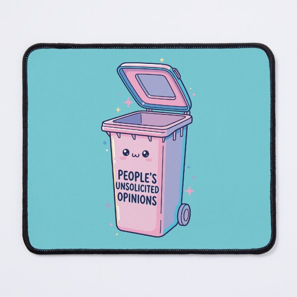 Item preview, People's Unsolicited Opinions Kawaii Pastel Trash Can designed and sold by SweetLog.