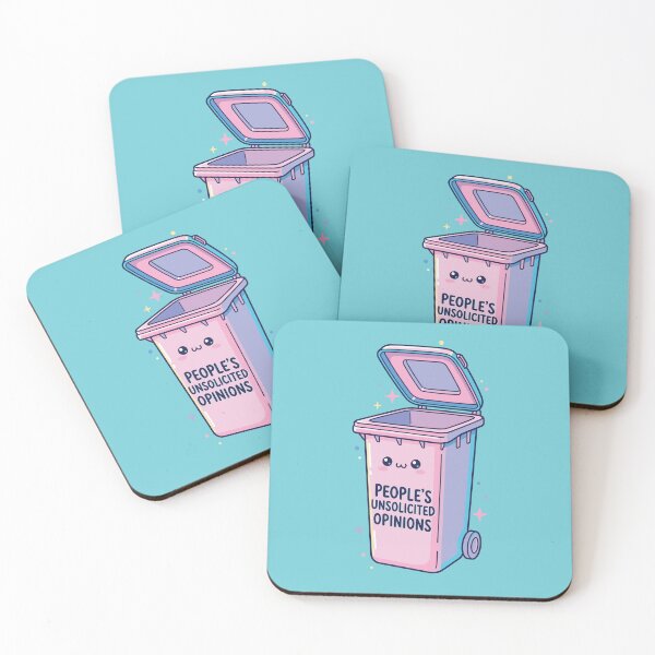 Item preview, People's Unsolicited Opinions Kawaii Pastel Trash Can designed and sold by SweetLog.
