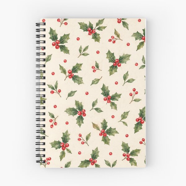 Item preview, Holly Berry Christmas Watercolor Pattern designed and sold by mycute-stickers.