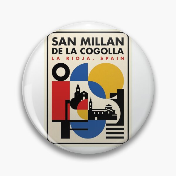 Item preview, Retro San Millan De La Cogolla Bauhaus Geometric Skyline designed and sold by k3rstman1.