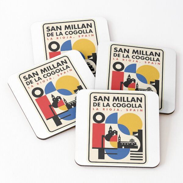 Item preview, Retro San Millan De La Cogolla Bauhaus Geometric Skyline designed and sold by k3rstman1.