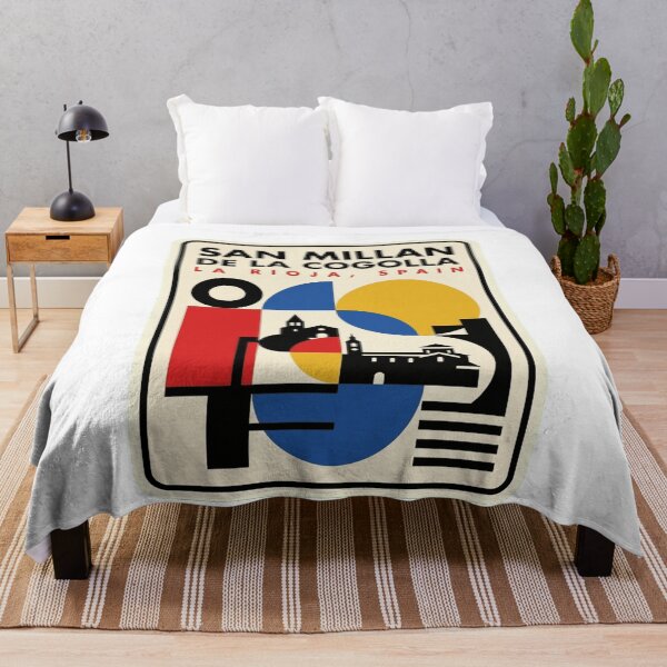 Item preview, Retro San Millan De La Cogolla Bauhaus Geometric Skyline designed and sold by k3rstman1.