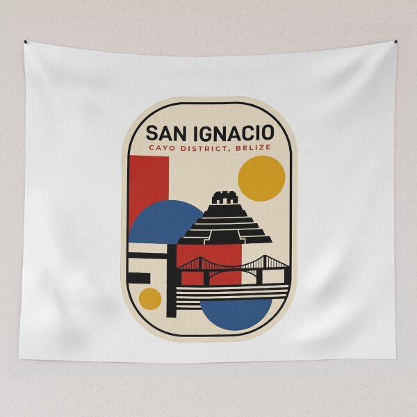 Item preview, Retro San Ignacio Bauhaus Geometric Skyline designed and sold by k3rstman1.