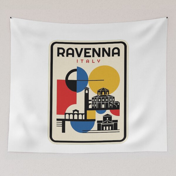 Item preview, Retro Ravenna Bauhaus Geometric Skyline designed and sold by k3rstman1.