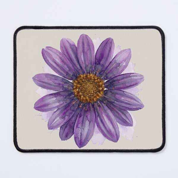 Item preview, Lilac Daisy in Watercolor – Botanical Illustration designed and sold by SuperMama1973.
