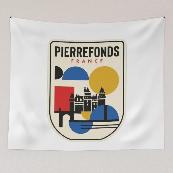 Item preview, Retro Pierrefonds Bauhaus Geometric Skyline designed and sold by k3rstman1.
