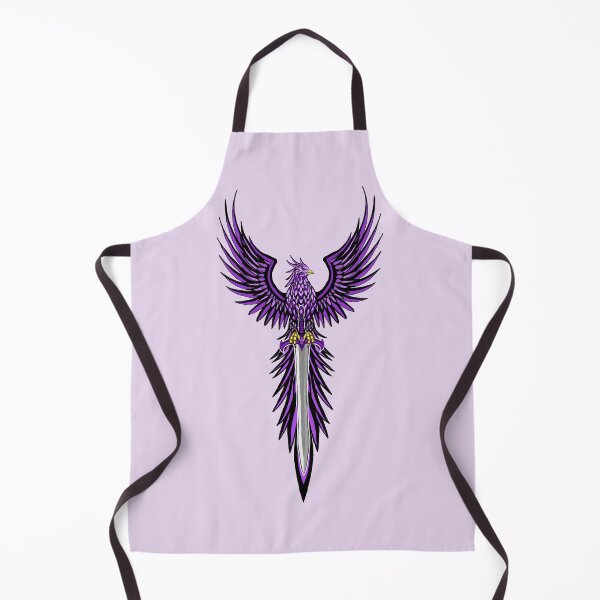 Item preview, Majestic Purple Phoenix with Fantasy Knight Sword Crest designed and sold by URSM.