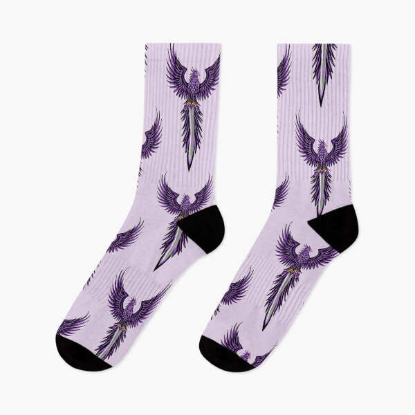 Item preview, Majestic Purple Phoenix with Fantasy Knight Sword Crest designed and sold by URSM.