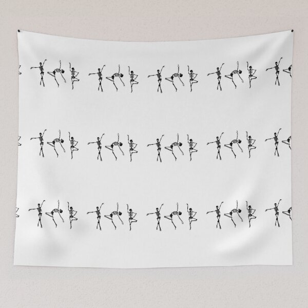 Item preview, Dancing Skeletons Halloween Minimal Design designed and sold by Thespase.