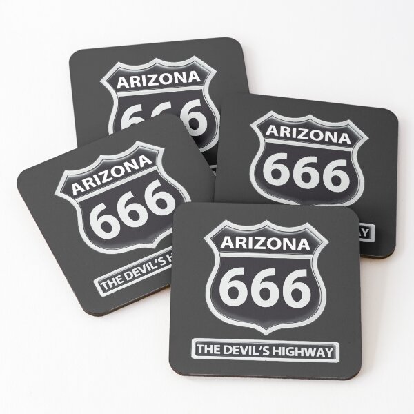 Item preview, ROAD SIGN, ARIZONA 666, DEVILS HIGHWAY, ROUTE 191, BIKERS designed and sold by classic car craze.