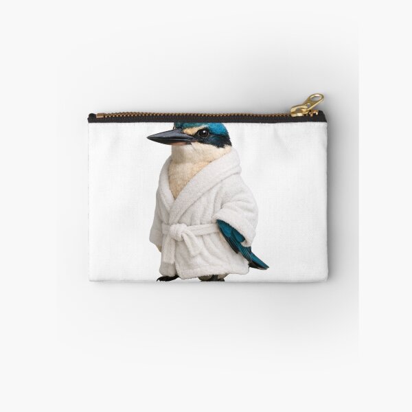 Item preview, Sacred Kingfisher Fluffy Bathrobe designed and sold by Sillytoe.