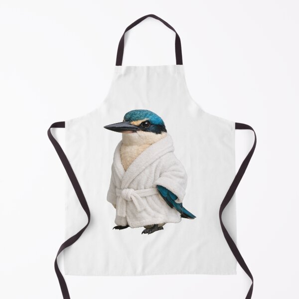 Item preview, Sacred Kingfisher Fluffy Bathrobe designed and sold by Sillytoe.
